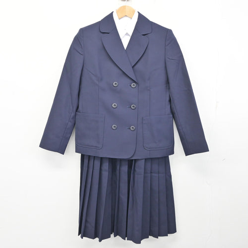 中古】群馬県 前橋育英高等学校 女子制服 3点 (ブレザー・スカート