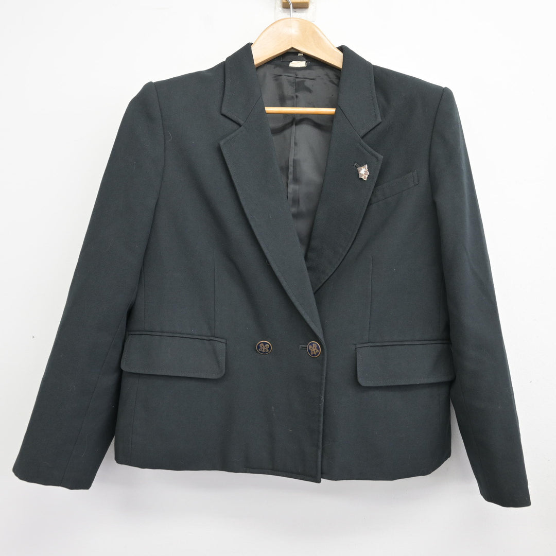 中古】千葉県 四街道高等学校 女子制服 4点 (ブレザー・スカート 