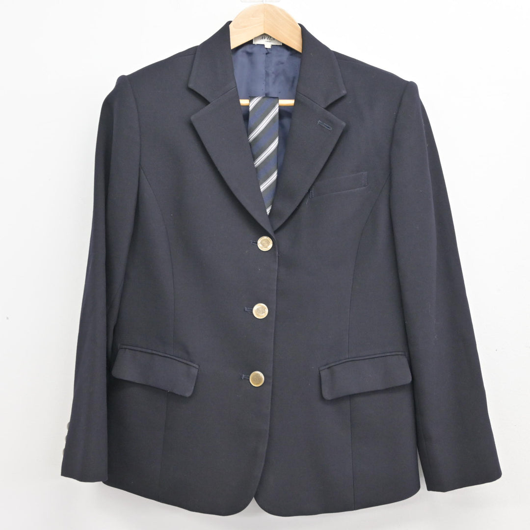 中古】神奈川県 横浜栄高等学校 女子制服 3点 (ブレザー・スカート 