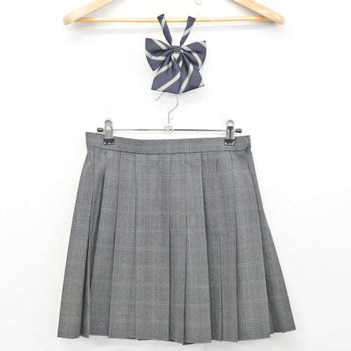 中古】鹿児島県 神村学園高等部 女子制服 2点 (スカート) sf101438