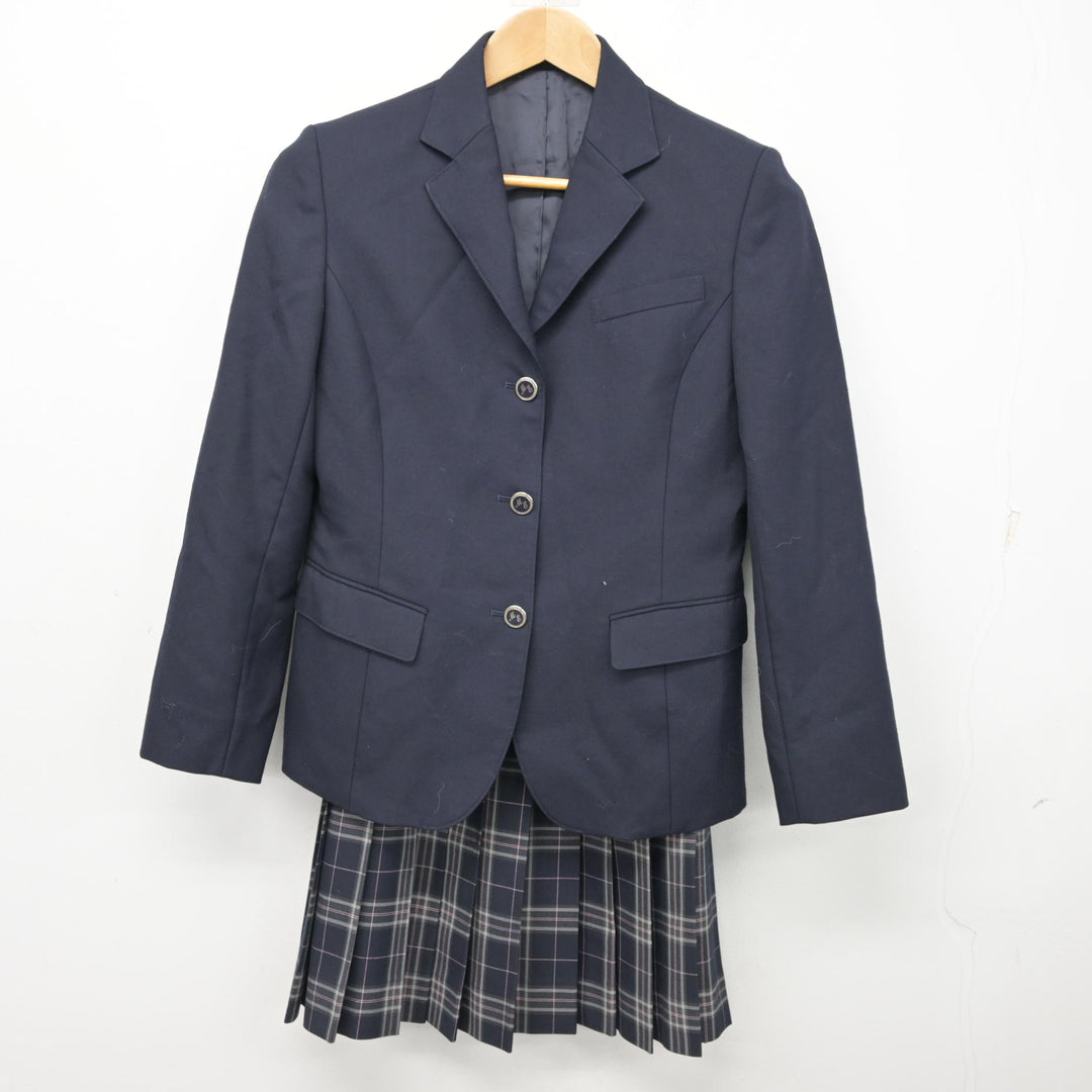 中古】滋賀県 水口東中学校 女子制服 2点 (ブレザー・スカート 