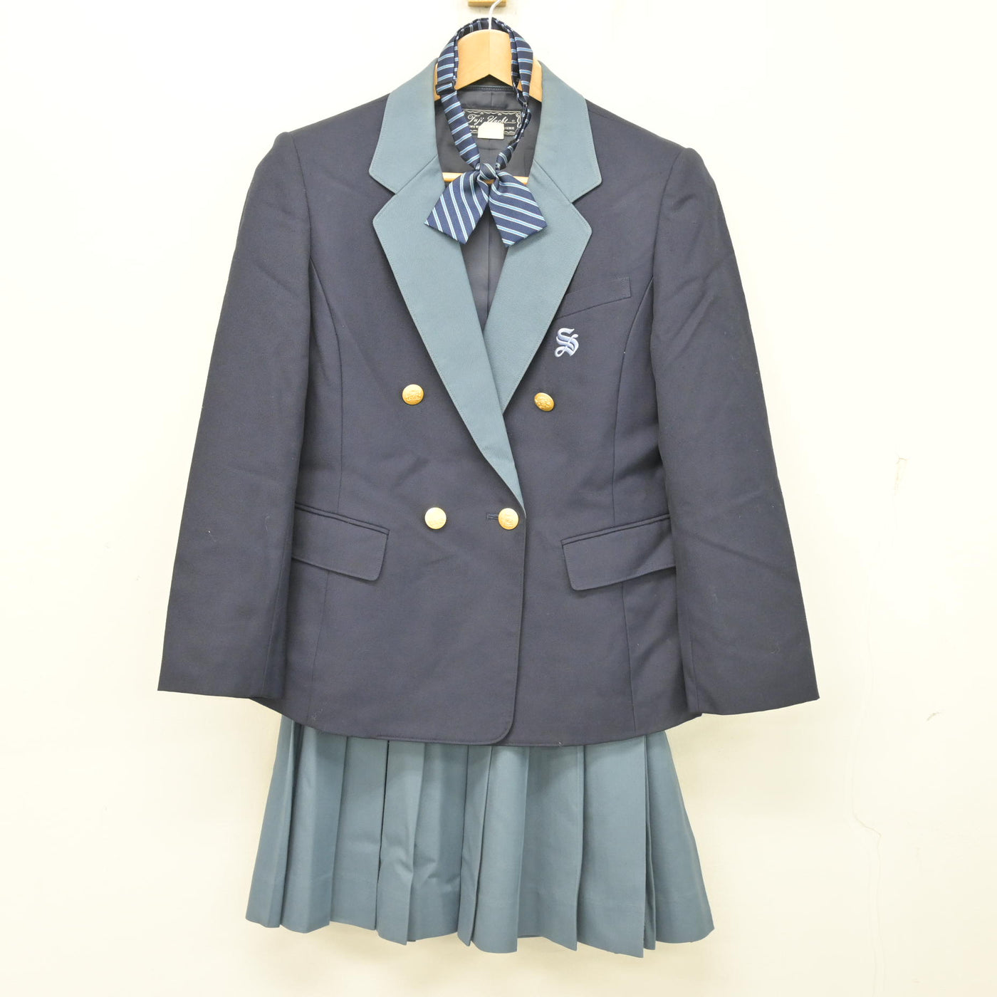 中古】山口県 西京高等学校 女子制服 4点 (ブレザー・スカート