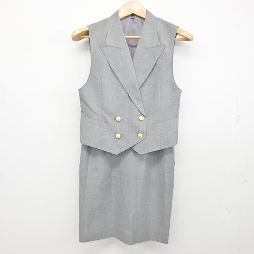 中古】福岡県 西南学院高等学校 女子制服 3点 (ニットベスト・ブラウス