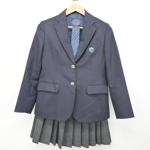 中古】高知県 土佐女子高等学校 女子制服 2点 (セーラー服・スカート