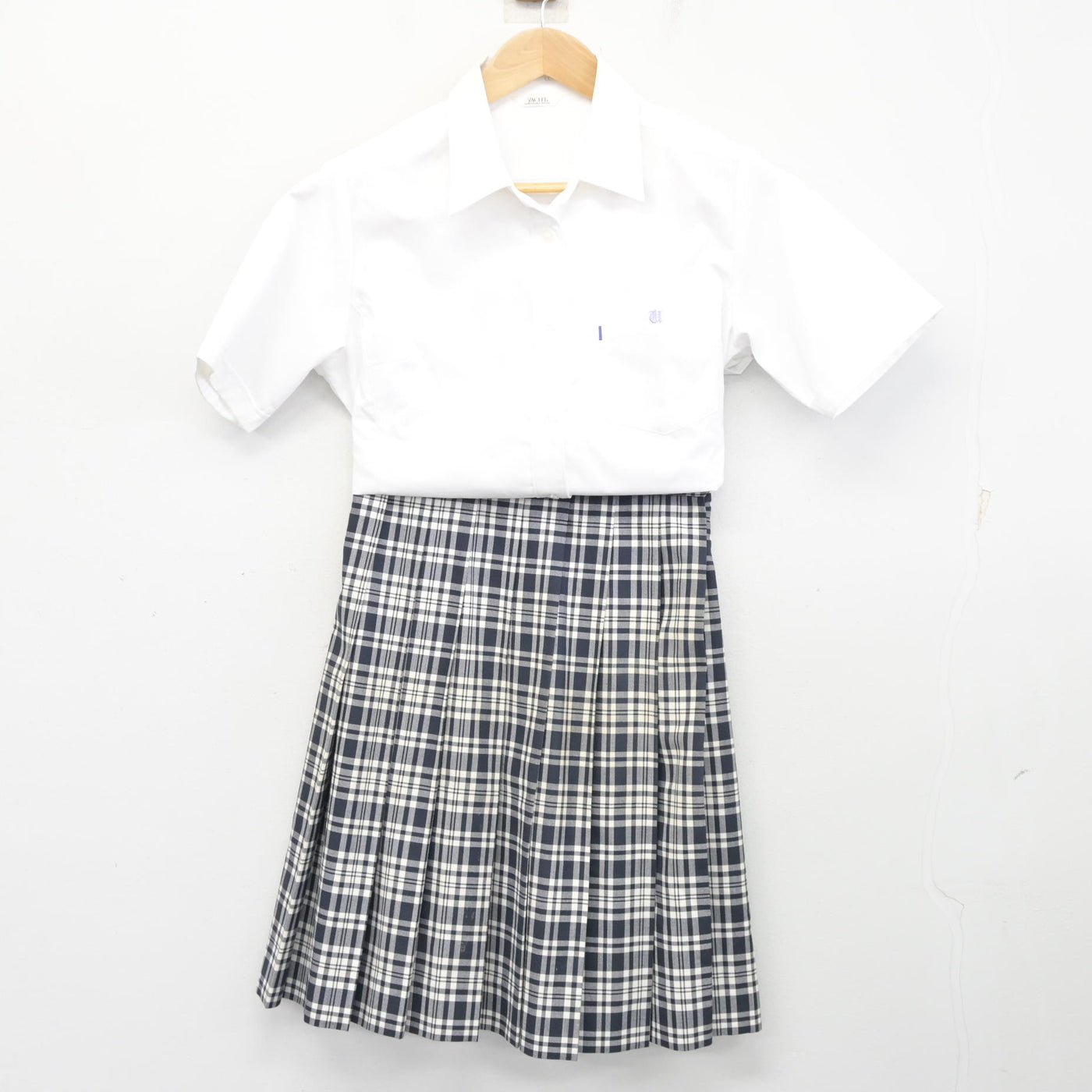 中古】栃木県 宇都宮短期大学附属高等学校 女子制服 4点 (ニットベスト 