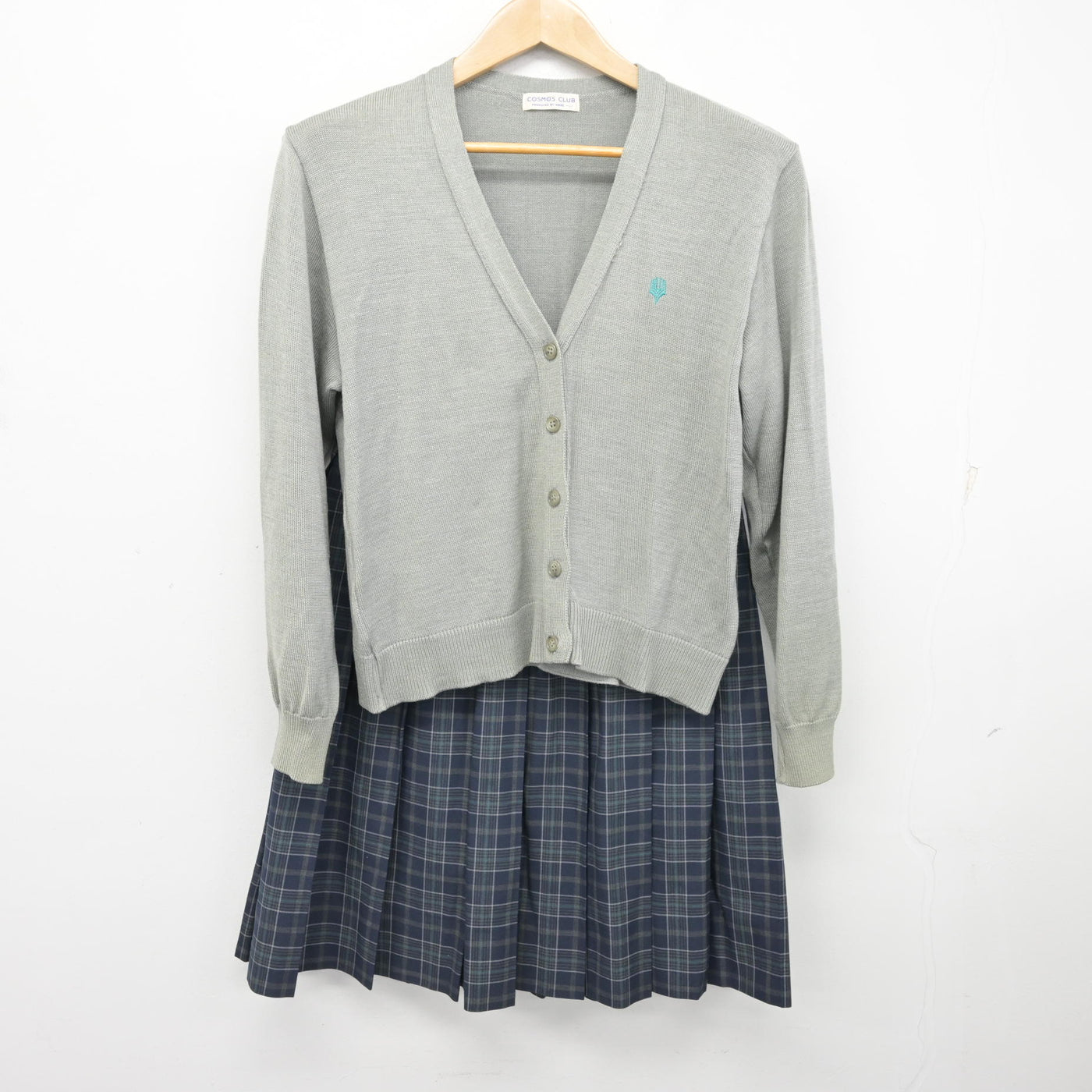 中古】大阪府 大阪学芸高等学校 女子制服 2点 (ニット・スカート