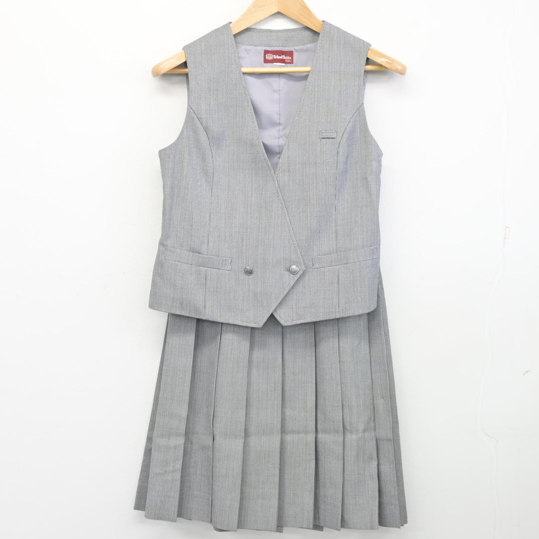 中古】千葉県 佐倉東中学校 女子制服 3点 (ブレザー・ベスト・スカート