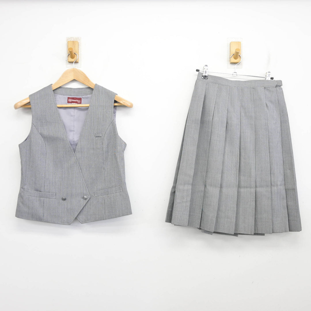 中古】千葉県 佐倉東中学校 女子制服 3点 (ブレザー・ベスト・スカート