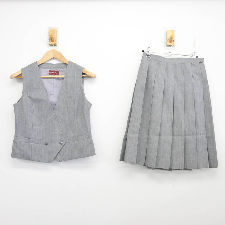 中古】千葉県 佐倉東中学校 女子制服 3点 (ブレザー・ベスト・スカート
