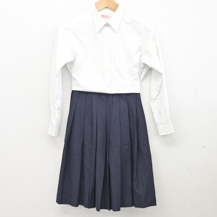 中古】広島県 広島観音高等学校 女子制服 4点 (ブレザー・シャツ 