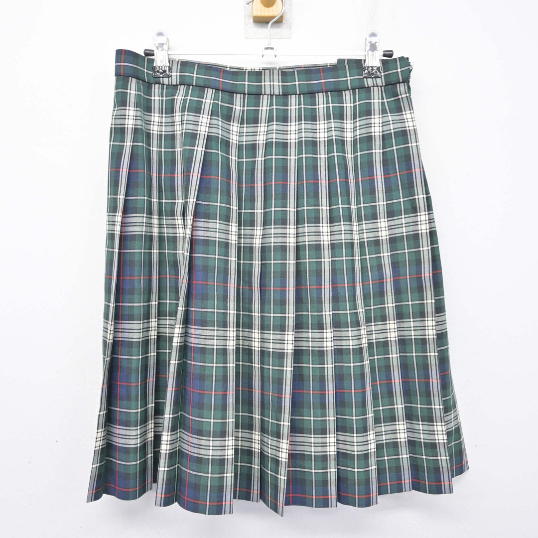 中古】鹿児島県 神村学園高等部 女子制服 2点 (シャツ・スカート