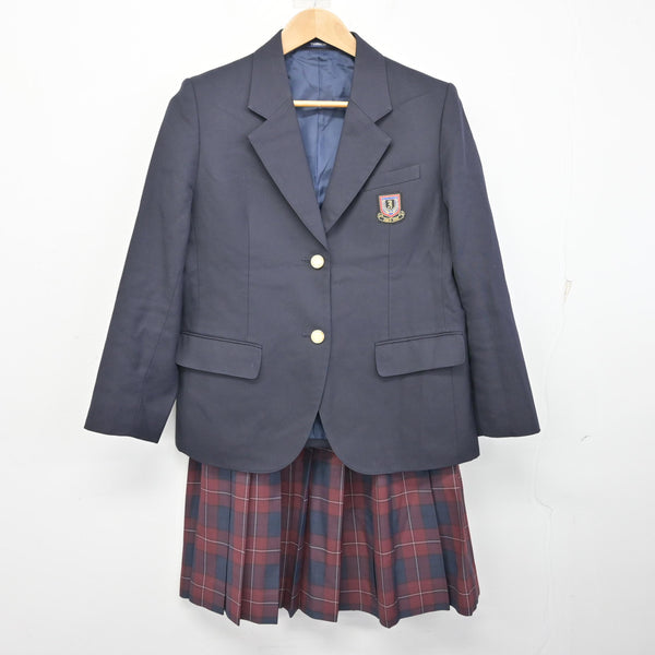 中古】秋田県 城南中学校 女子制服 3点 (ブレザー・スカート・スカート