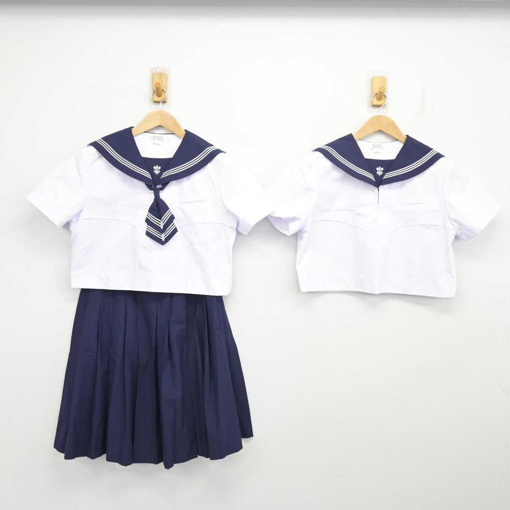 中古】熊本県 八代白百合学園高等学校 女子制服 4点 (セーラー服