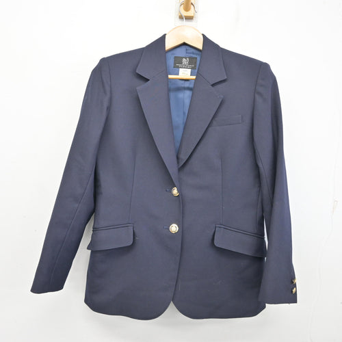 中古】大阪府 浪速高等学校 女子制服 4点 (ブレザー・ニットベスト