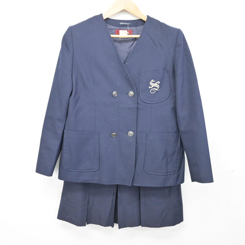 中古】滋賀県 水口東中学校 女子制服 2点 (ブレザー・スカート