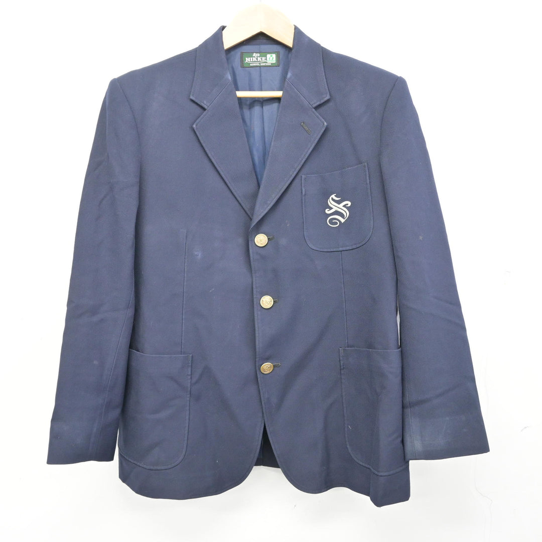 中古】神奈川県 篠原中学校 男子制服 3点 (ブレザー・ズボン) sf135636