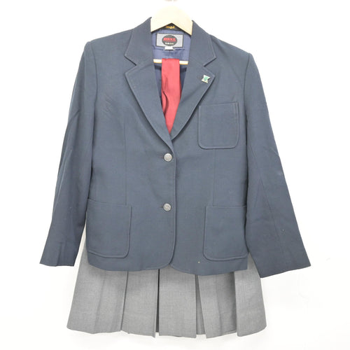 中古】宮城県 大河原商業高等学校 女子制服 3点 (ブレザー・スカート