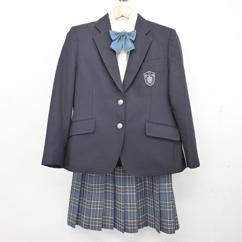 中古】神奈川県 横浜女学院中学・高等学校 女子制服 4点 (ブレザー