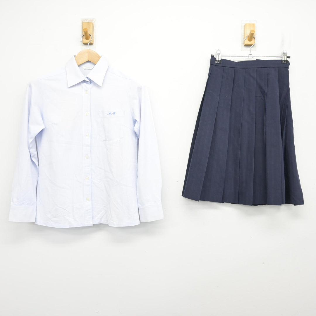 中古】滋賀県 水口東中学校 女子制服 2点 (シャツ・スカート) sf135988 中古】滋賀県 水口東中学校 女子制服 2点 (シャツ・スカート) sf135988