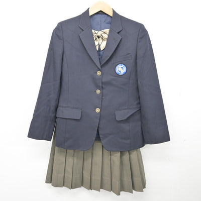 中古】兵庫県 大学附属高等学校 女子制服 4点 (ブレザー・スカート 