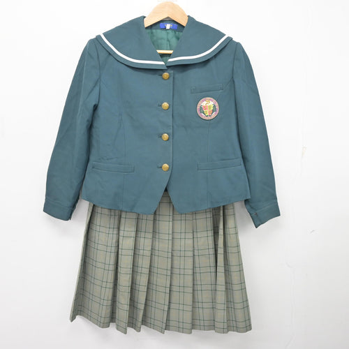 中古】鹿児島県 神村学園高等部 女子制服 4点 (ブレザー・シャツ