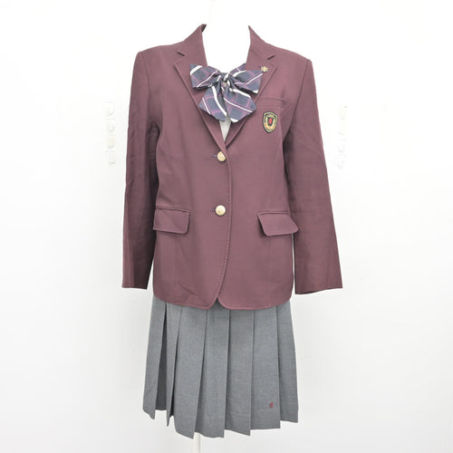 中古】千葉県 日本大学習志野高等学校 男子制服 2点 (ニット・ズボン 