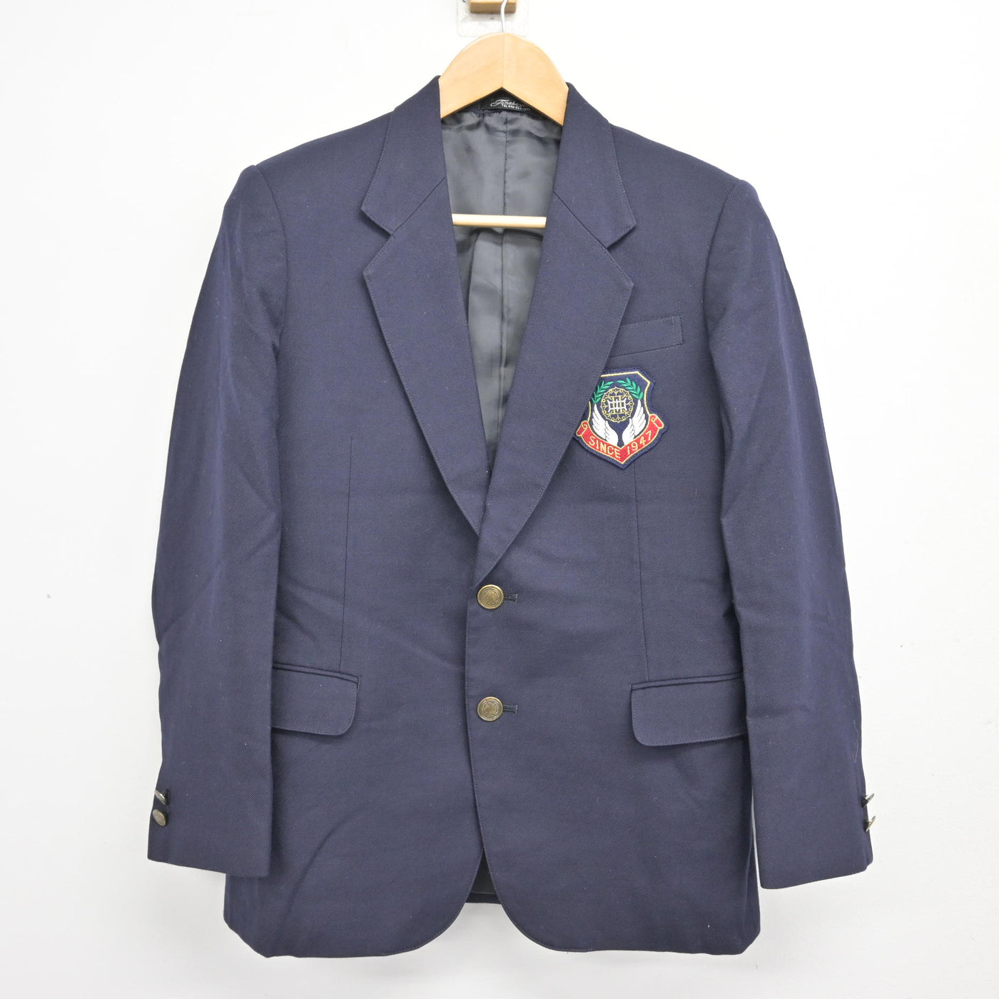 中古】東京都 八王子市立第二中学校 男子制服 5点 (ブレザー・ズボン 
