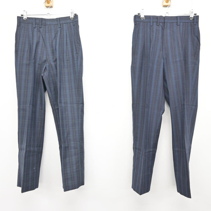 中古】東京都 八王子市立第二中学校 男子制服 5点 (ブレザー・ズボン 