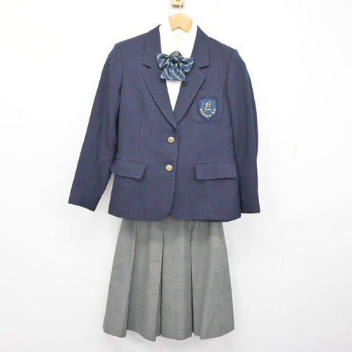 中古】鹿児島県 神村学園高等部 女子制服 4点 (ブレザー・シャツ