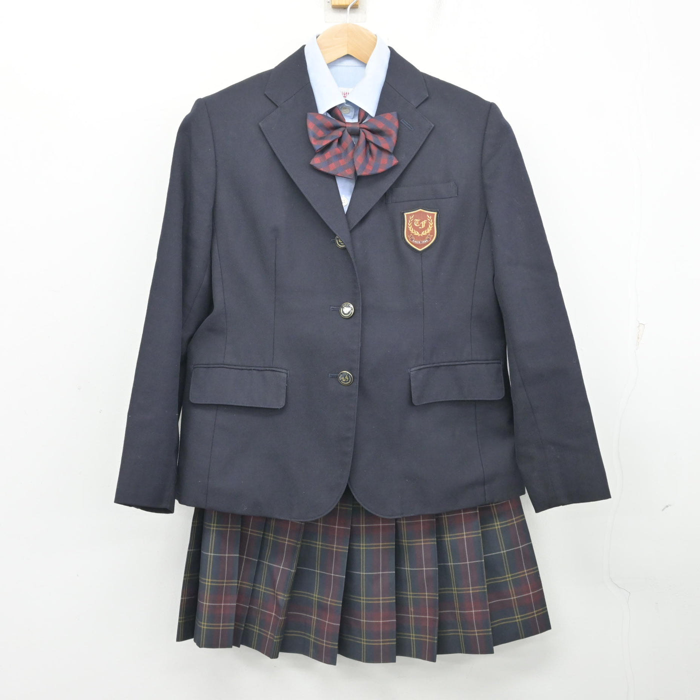 中古】千葉県 東京学館船橋高等学校/旧制服 女子制服 4点 (ブレザー 