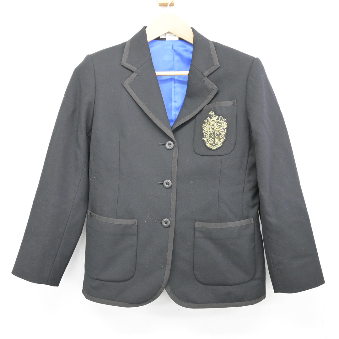 中古】三重県 神村学園高等部 女子制服 3点 (ブレザー・スカート