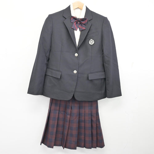 中古】大阪府 渋谷中学校 女子制服 4点 (ブレザー・シャツ・スカート