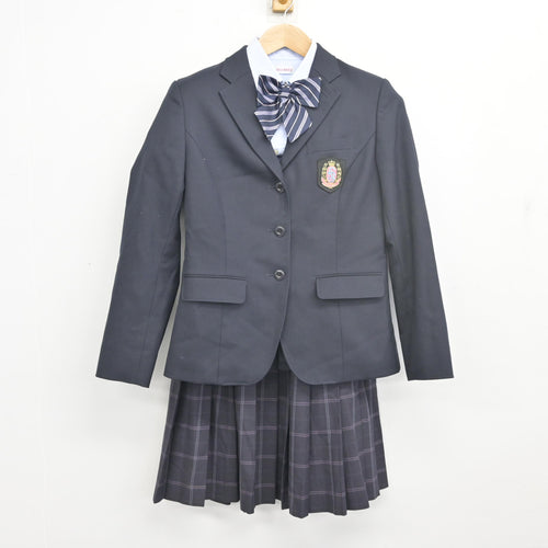 中古】大阪府 豊中市立第一中学校 女子制服 3点 (ブレザー・スカート 