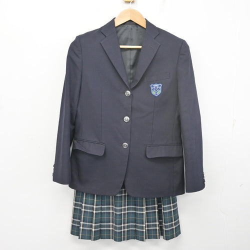 中古】茨城県 霞ヶ浦高等学校 女子制服 3点 (ブレザー・スカート 