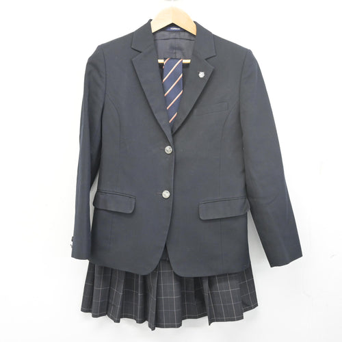 中古】秋田県 御所野学院中学校 女子制服 2点 (ブレザー・スカート