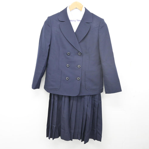 中古】大阪府 南港北中学校 女子制服 3点 (ブレザー・シャツ・スカート 