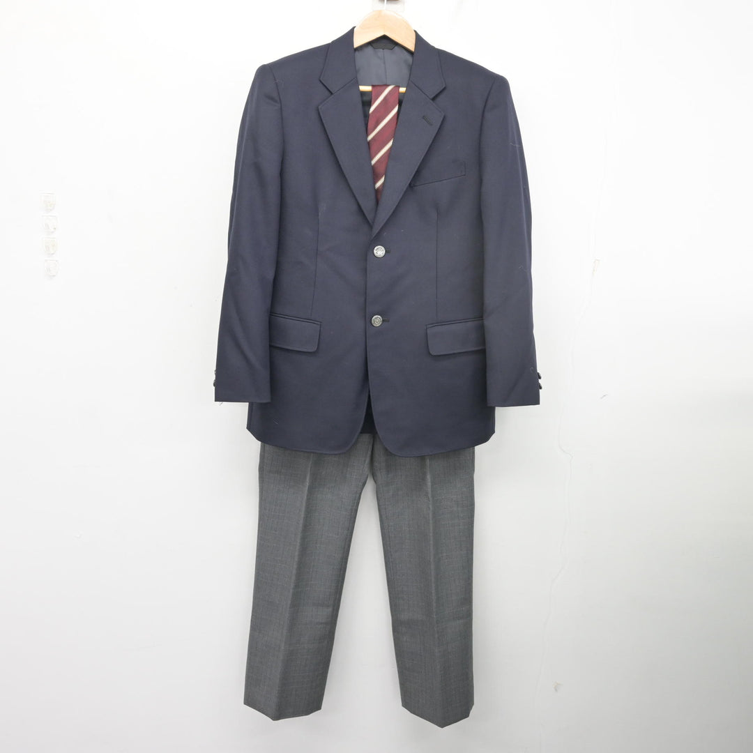 中古】 飛鳥未来高等学校 男子制服 3点 (ブレザー・ズボン) sf136858 