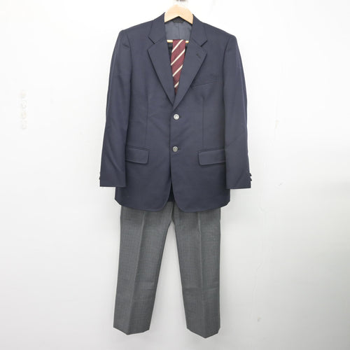 中古】奈良県 五條中学校 男子制服 2点 (ブレザー・ズボン) sf132790 