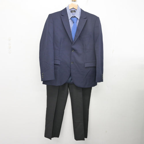 中古】愛知県 小牧南高等学校 男子制服 3点 (ブレザー・シャツ・ズボン 