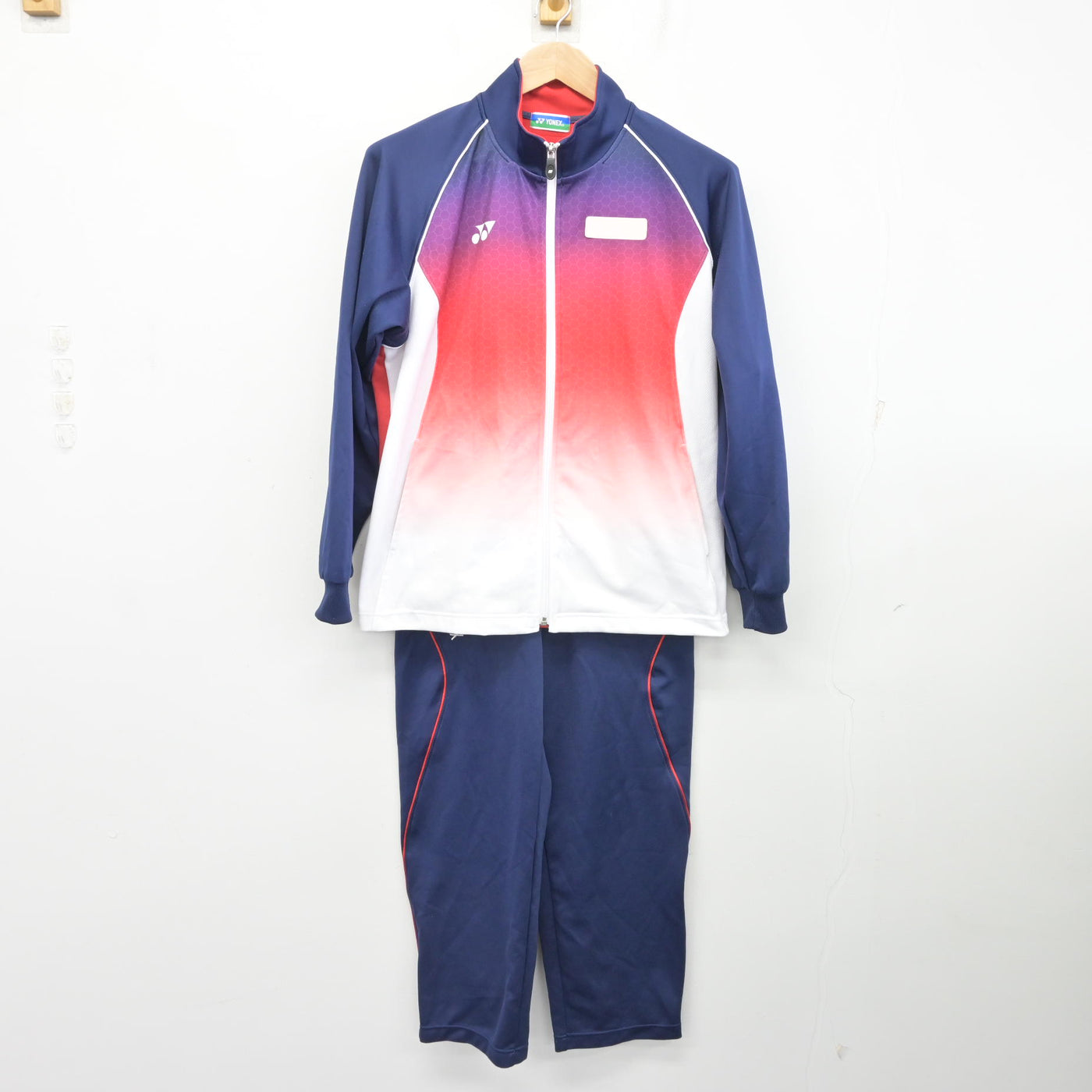 中古】北海道 森中学校 女子制服 3点 (ジャージ 上・ジャージ 下・体操 