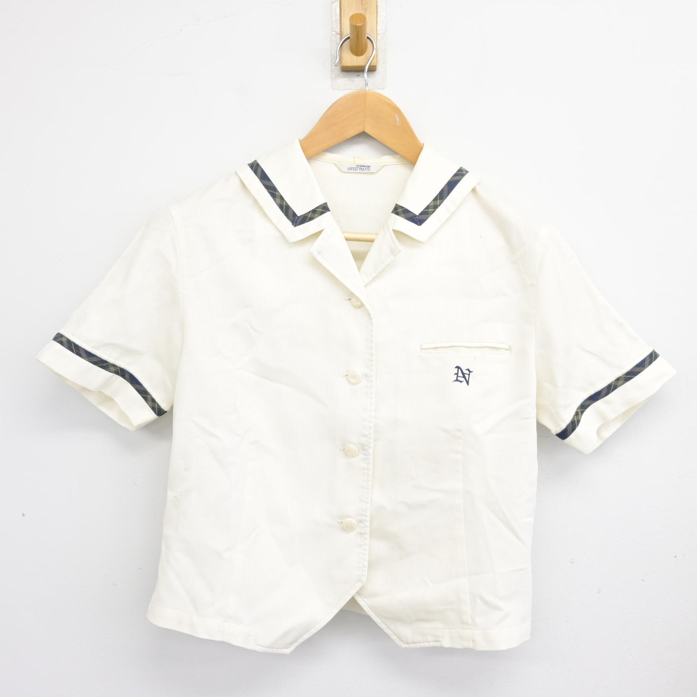 中古】秋田県 西目高等学校 女子制服 2点 (ブラウス・スカート 