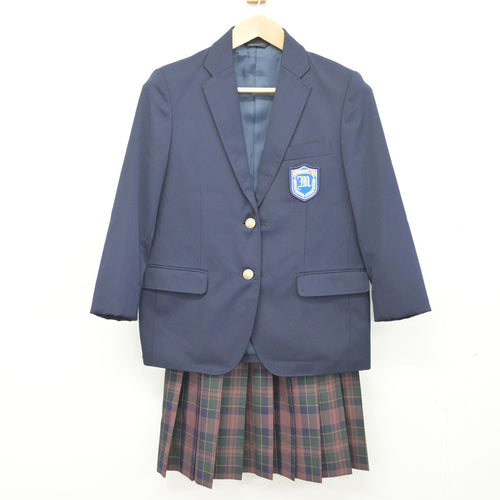中古】 飛鳥未来きずな高等学校 女子制服 5点 (ブレザー・シャツ