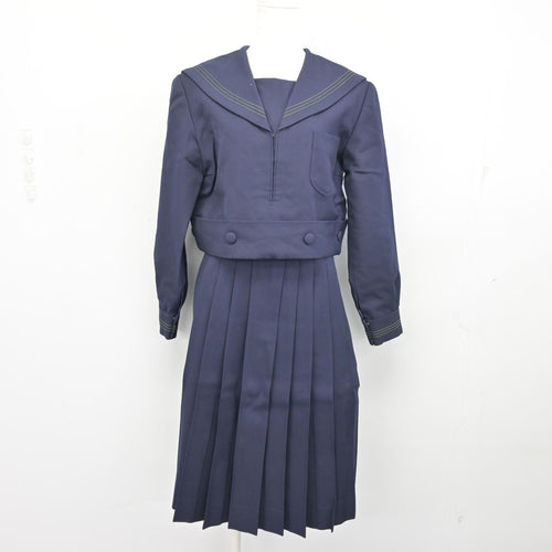 中古】兵庫県 北摂三田高等学校 女子制服 2点 (セーラー服・ジャンパー