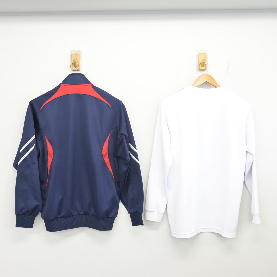 中古】埼玉県 花咲徳栄高等学校 女子制服 2点 (ジャージ 上・体操服 上