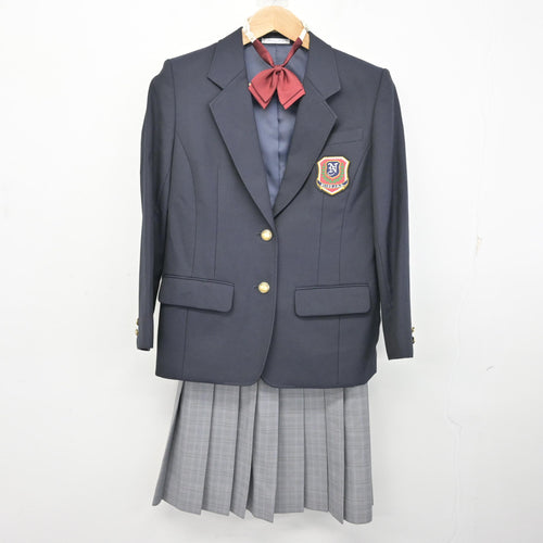 中古】 飛鳥未来高等学校 女子制服 3点 (ブレザー・スカート) sf132947