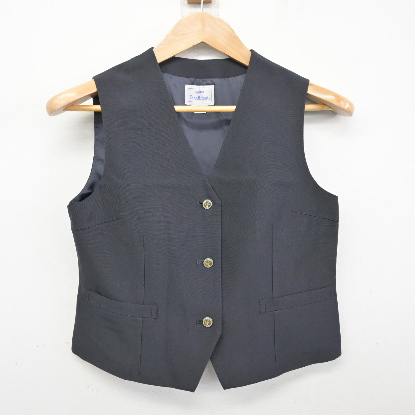 中古 埼玉県 滑川総合高等学校 女子制服 2点 ニット・ベスト sf139560