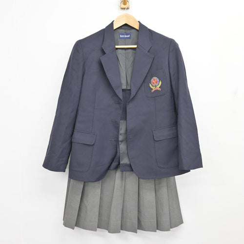 中古】神奈川県 平塚学園高等学校 女子制服 3点 (ブレザー・スカート