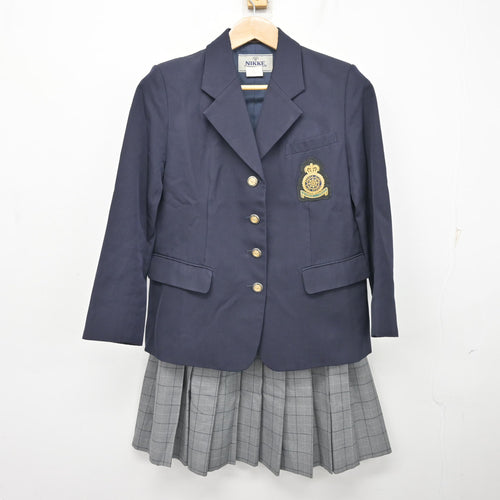 中古】神奈川県 橘学苑高等学校 女子制服 4点 (ブレザー・シャツ