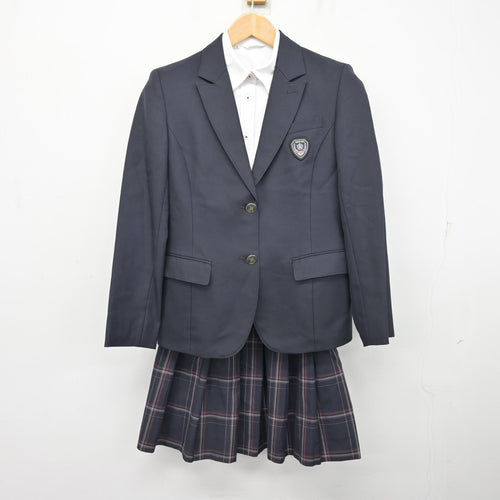 中古】神奈川県 橘学苑高等学校 女子制服 4点 (ブレザー・シャツ