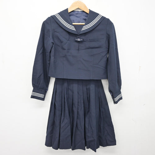中古】鹿児島県 東谷山中学校 女子制服 2点 (セーラー服・ジャンパー